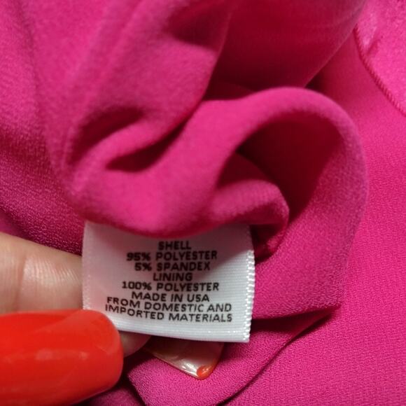 Charles Henry Magenta Sleeveless Swing Dress Bow Back Size XXL - Picture 9 of 9